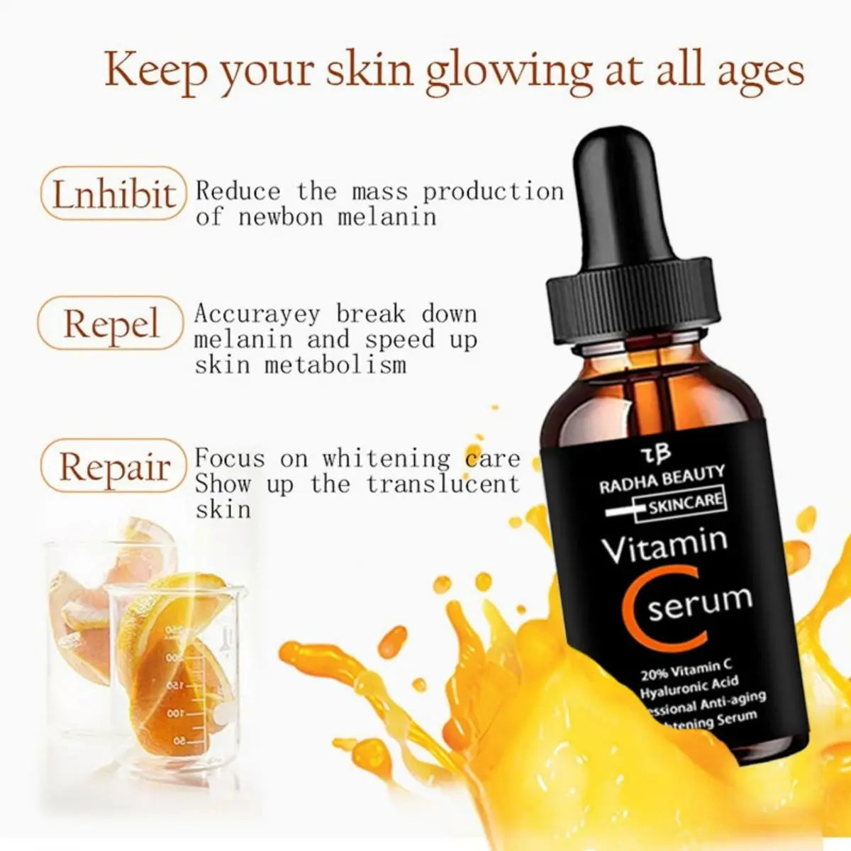 Vitamin C serum Face Serum RADHA BEAUTY