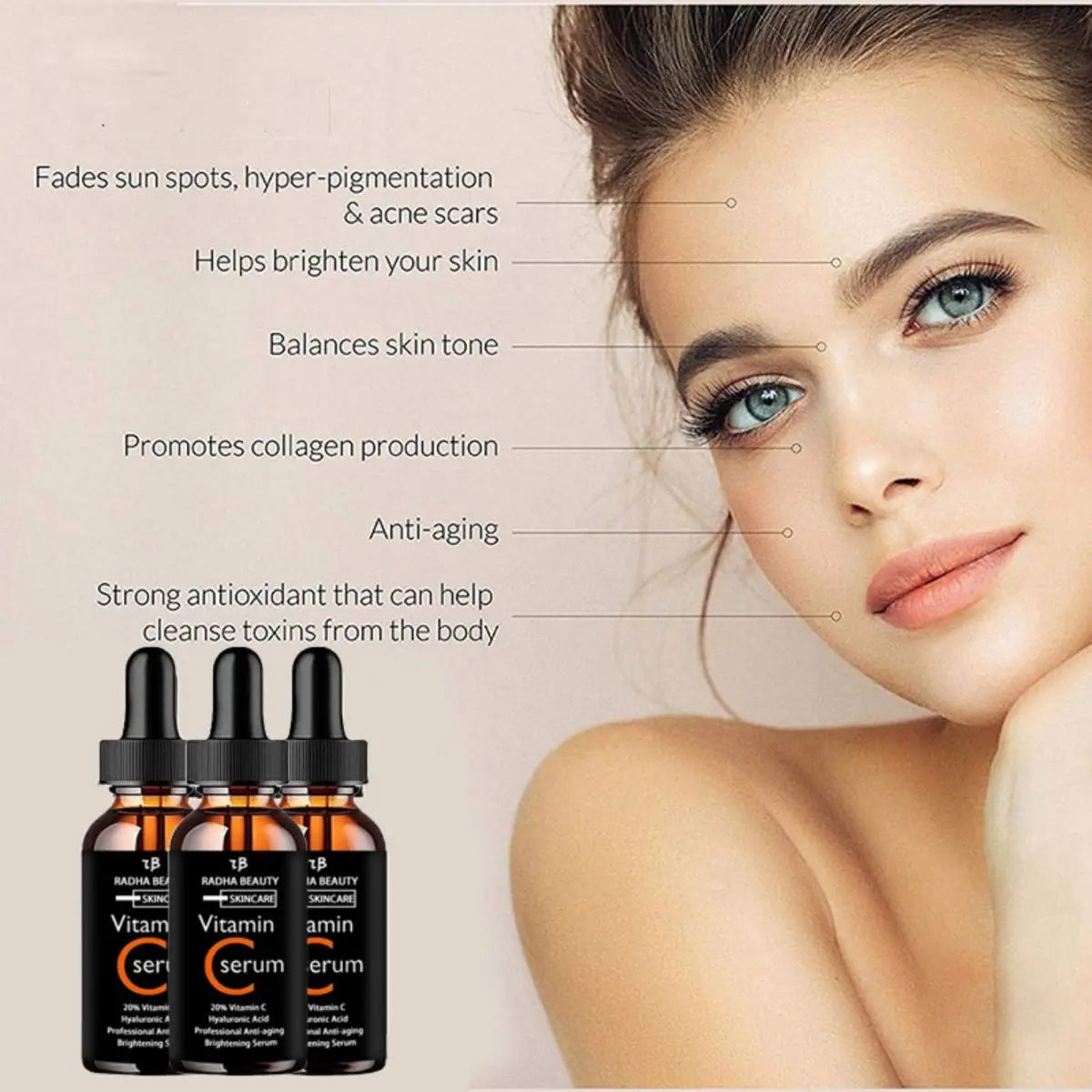 Vitamin C serum Face Serum RADHA BEAUTY
