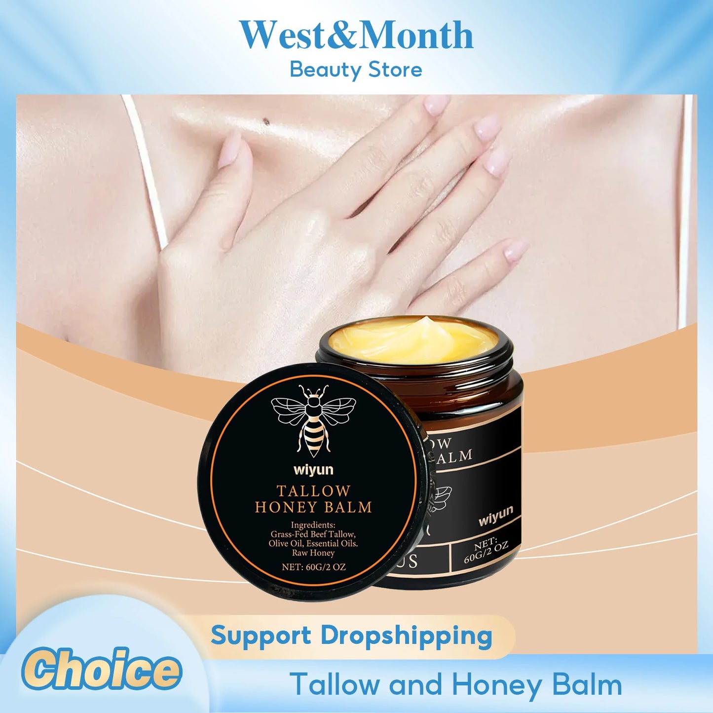 Wiyun – Tallow Honey Balm & Beef Tallow Cream Remove Dark Spots