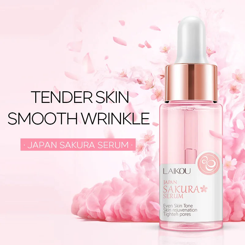 LAIKOU 17ML Japan Sakura Serum Vitamin C 24K Gold Serum Rose Blueberry Skin Care