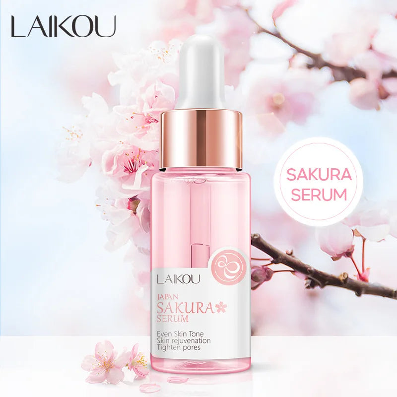 LAIKOU 17ML Japan Sakura Serum Vitamin C 24K Gold Serum Rose Blueberry Skin Care