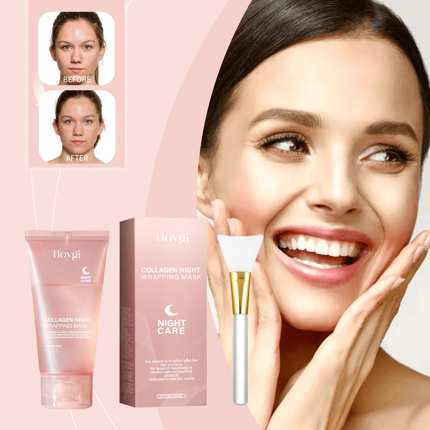 🌙 HOYGI – Collagen Night Wrapping Mask