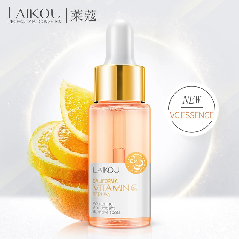 LAIKOU 17ML Japan Sakura Serum Vitamin C 24K Gold Serum Rose Blueberry Skin Care