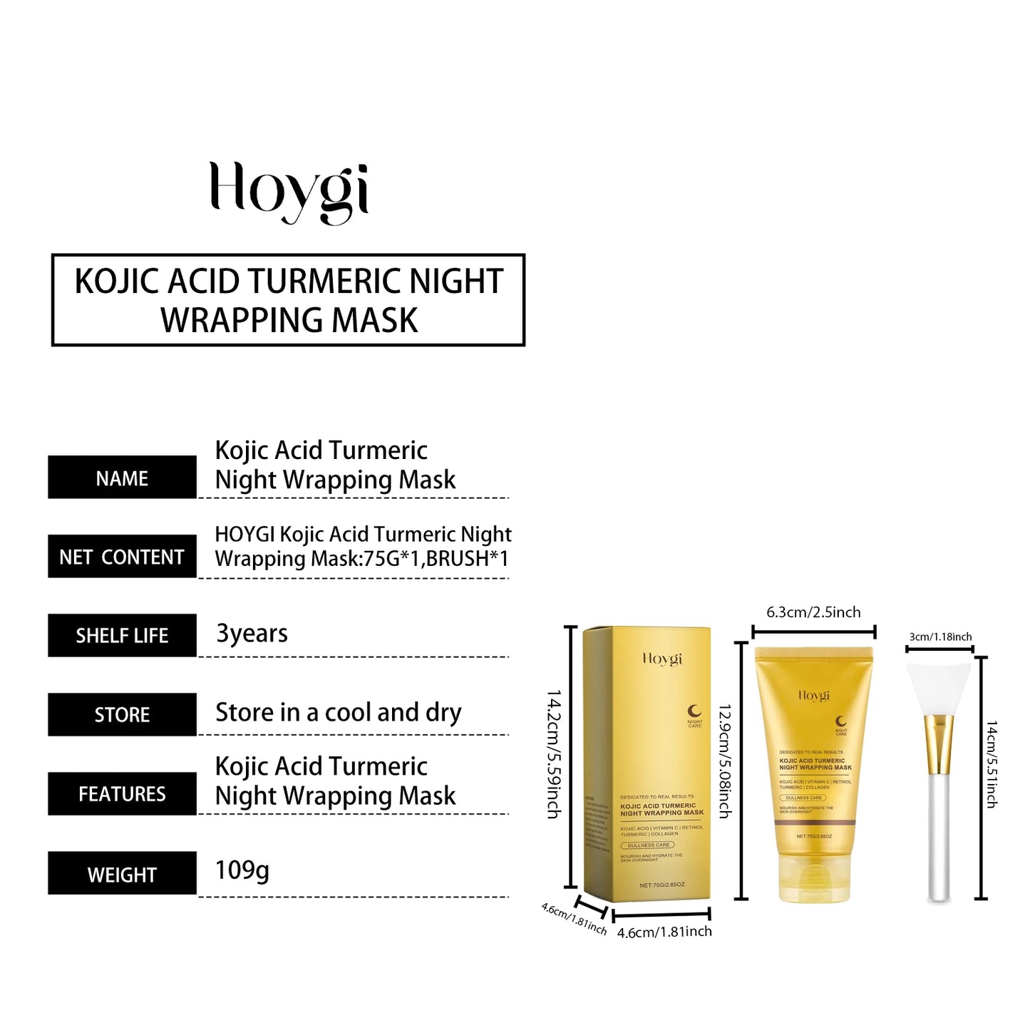 🌙 HOYGI – Collagen Night Wrapping Mask
