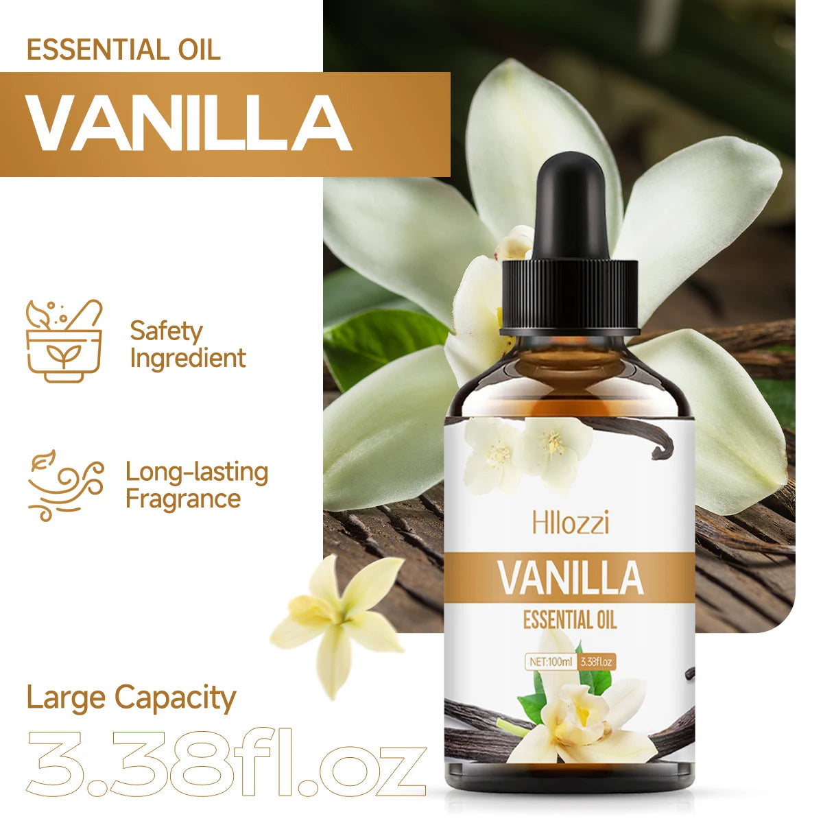 HLLOZZI  Vanilla essential oil for face